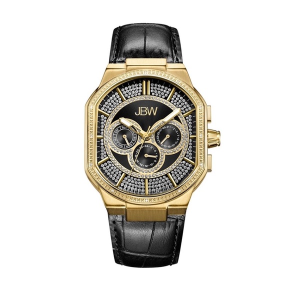 JBW Accessories 251 Mens Orion Diamond 18k Gold Plated Watch Poshmark